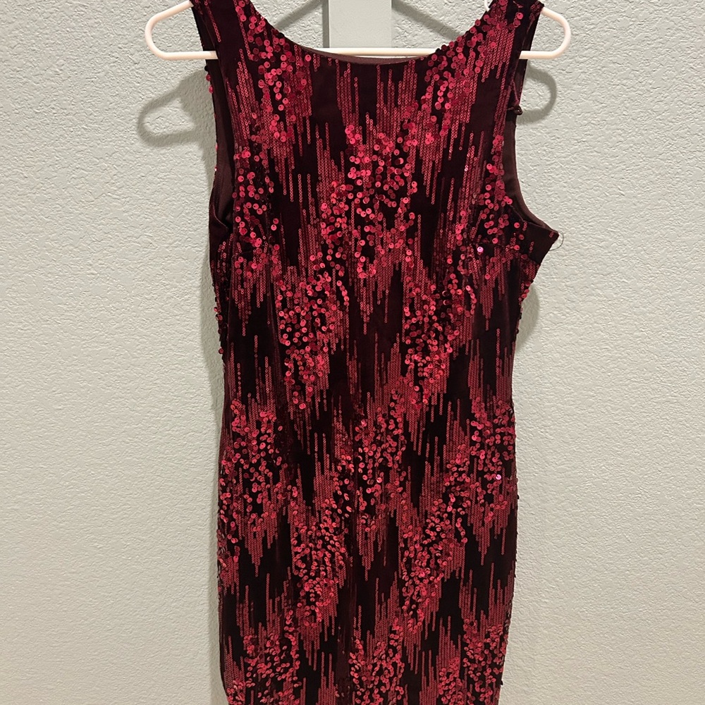 Emerald Sundae (Dillard’s) Elegant Red Sequin Dress